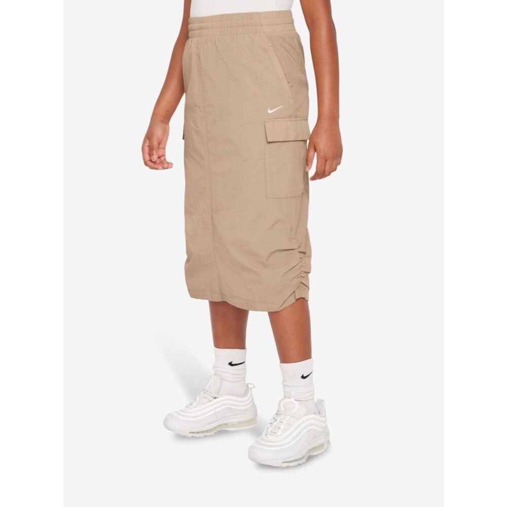 NWT Girls Nike Sty Star Woven Skirt in Hemp/Tan - Size Medium